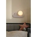Nordlux Luminaria de pared SKYKU CLOUD con interruptor, en forma de bala, con portalámpara E14 IP20, blanco mate 