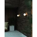 Nordlux outdoor wall luminaire HAYLEY E27 IP44, brown, mat, metallic, white 