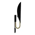 design for the people by Nordlux wall luminaire SPARGO E27 IP20, mat, brass, black 