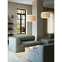 design for the people by Nordlux pendant luminaire TAKAI E27 IP20, beige, mat dimmable