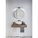 Nordlux Luminaria de espejo IP S13 40 IP44, acero cepillado 