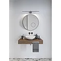 Nordlux Luminaria de espejo IP S13 60 IP44, acero cepillado 