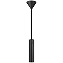 Luminaria colgante TILO de 1 llama, redondo GU10 IP20, negro regulable