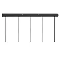 Nordlux Luminaria colgante TILO de 5 llamas, redondo GU10 IP20, negro regulable