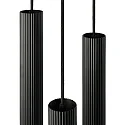 Nordlux Luminaria colgante VICO de 3 llamas GU10 IP20, negro regulable