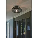 Nordlux wall and ceiling luminaire BERONI E27 IP20, black dimmable