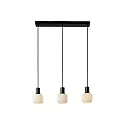 Nordlux Luminaria colgante MILFORD MINI de 3 llamas E14 IP20, negro regulable