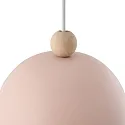 Nordlux Luminaria colgante GASTON E27 IP20, rosa pálido regulable