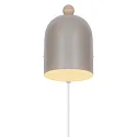 Nordlux wall luminaire GASTON E27 IP20, light brown 