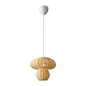 Luminaria colgante ALLIE E27 IP20, marrón regulable
