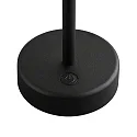 Nordlux battery table lamp ELLEN TO-GO without charger, with IP charging station IP44, mat, black dimmable