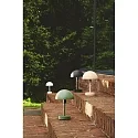 Nordlux battery table lamp ELLEN TO-GO without charger, with IP charging station IP44, beige, mat dimmable