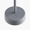 Nordlux battery table lamp ELLEN TO-GO without charger, with IP charging station IP44, grey, mat dimmable