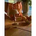 Nordlux battery table lamp ELLEN TO-GO without charger, with IP charging station IP44, brown, mat dimmable