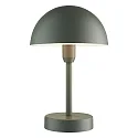 battery table lamp ELLEN TO-GO without charger, with IP charging station IP44, mat, olive green dimmable