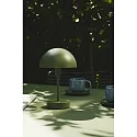 Nordlux battery table lamp ELLEN TO-GO without charger, with IP charging station IP44, mat, olive green dimmable
