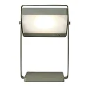 Nordlux Lámpara de mesa a pilas SAULIO IP44, verde oliva regulable