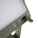 Nordlux Lámpara de mesa a pilas SAULIO IP44, verde oliva regulable