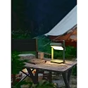 Nordlux Lámpara de mesa a pilas SAULIO IP44, verde oliva regulable