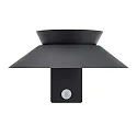 Lámpara solar de pared JUSTINA con sensor IP44, antracita 