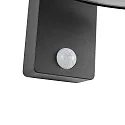 Lámpara solar de pared JUSTINA con sensor IP44, antracita 