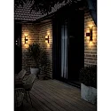 Nordlux Luminaria de pared para exteriores ALUDRA DOUBLE E27 IP54, seaside marrón metálico regulable