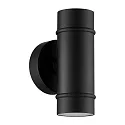Luminaria de pared para exteriores ARTILUS GU10 IP54, negro regulable