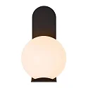Nordlux wall luminaire DALIUS E27 IP44, black dimmable