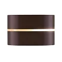 Nordlux Luminaria de pared SIBELIS UP/DOWN E27 IP44, marrón, metalizado regulable