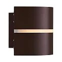 Nordlux Luminaria de pared SIBELIS UP/DOWN E27 IP44, marrón, metalizado regulable