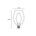 Nordlux Filamento de alumbrado decorativo DECO CONE 13 claro E27 4W 370lm 2700K 360° CRI 80 regulable, claro regulable