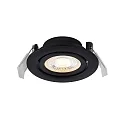 Luminaria empotrable MONOLO juego de 3 IP20, negro regulable 4,8W 70 | 230 | 450lm 3000K 36° 36° CRI 80
