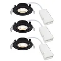 Nordlux recessed luminaire MONOLO set of 3 IP20, black dimmable 4,8W 70 | 230 | 450lm 3000K 36° 36° CRI 80