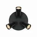 Nordlux Luminaria de techo BOSTON de 3 llamas GU10 IP20, negro regulable