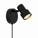 Luminaria de pared BOSTON GU10 IP20, negro 