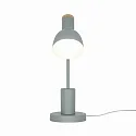 Luminaria de mesa DEVONE  E27 IP20, verde polvoriento 