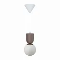 Nordlux Luminaria colgante SADIE E14 IP20, pardo regulable