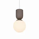 Nordlux Luminaria colgante SADIE E14 IP20, pardo regulable