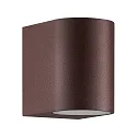 outdoor wall luminaire DION SINGLE GU10 IP44, rust dimmable