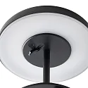 Lámpara solar de mesa ELMER SOLAR IP44, negro regulable