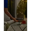 Lámpara solar de mesa ELMER SOLAR IP44, negro regulable