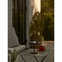 Lámpara solar de mesa ELMER SOLAR IP44, negro regulable