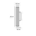 Luminaria de pared VIRELLE 32 IP44, negro regulable