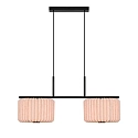 Nordlux Luminaria colgante VIVIENNE DUAL de 2 llamas E27 IP20, beige, negro regulable