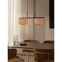 Nordlux Luminaria colgante VIVIENNE DUAL de 2 llamas E27 IP20, beige, negro regulable