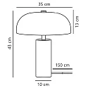 Nordlux Luminaria de mesa GABRIELLE E14 IP20, cromo 