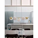 Nordlux pendant luminaire LILLY 5 flames E14 IP20, brass dimmable