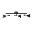 Nordlux Luminaria de techo KELVIS de 3 llamas GU10 IP20, negro regulable