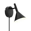 Luminaria de pared KELVIS GU10 IP20, negro 