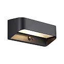 Lámpara solar de pared MARCELLIO con sensor IP54, negro 